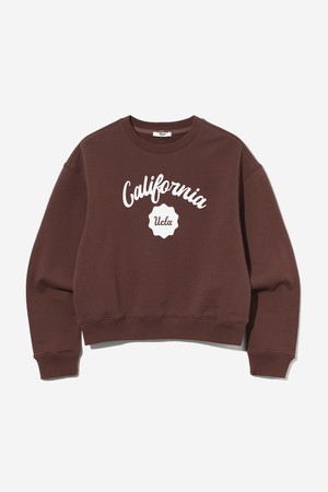 [UCLA] 여성 데일리 캘리포니아 크롭 스웻셔츠[BROWN](UB9LT54_55)