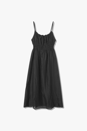 여성 슬리브리스 허리 스모킹 원피스(HBROPA3)