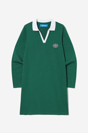 여성 1919 UCLA 오픈 카라 원피스[GREEN](UB9OP50_66)