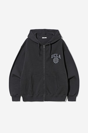 남녀공용 레트로 프레피 후드집업[BLACK](UBBGD90_39)