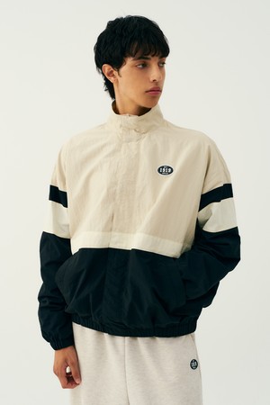 남녀공용 스포티브 배색 바람막이[BEIGE](UB9UJ20_25)