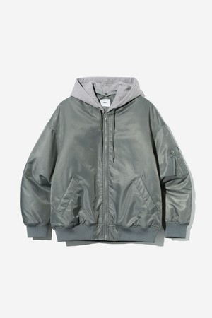 남녀공용 데일리 스몰로고 MA1 점퍼[GREY](UBAUJ22_35)