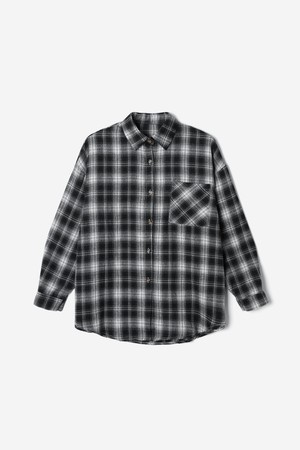 여성 오버핏 체크 셔츠(HB9LS51)