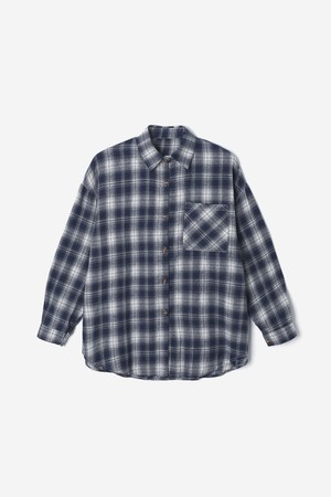 여성 오버핏 체크 셔츠(HB9LS51)