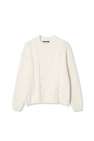 여성 다이아몬드 케이블 니트풀오버(HBALKA1)