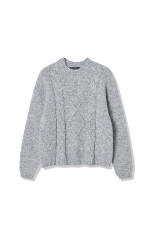 여성 다이아몬드 케이블 니트풀오버(HBALKA1)