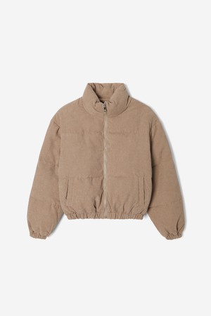 여성 코듀로이 하이넥 웰론 패딩(HBAPA50)