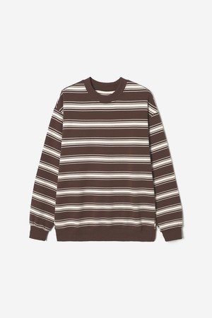 남성 플란넬 멀티 스트라이프 라운드 티셔츠(HBALT11)