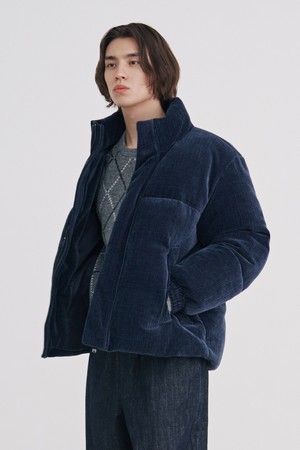 남성 코듀로이 오버핏 패딩 점퍼(HBAUJ20)