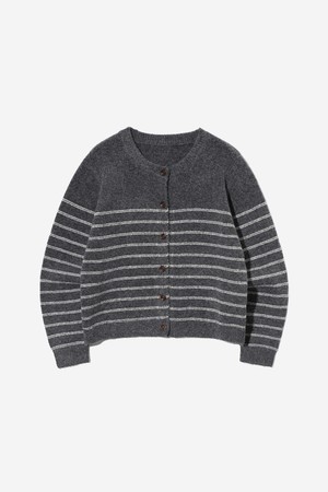 여성 베이직 스트라이프 니트 카디건(UBAGD55)