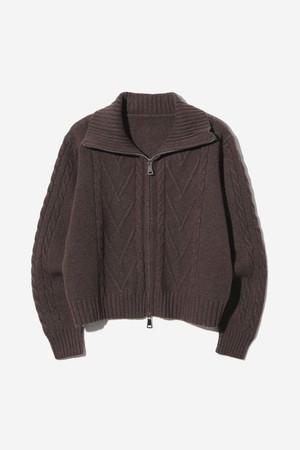 여성 하이넥 니트 집업(UBBGD54)