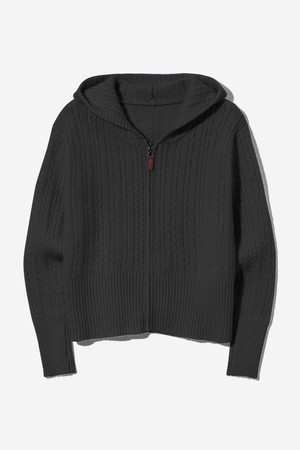 여성 데일리 니트 후드 집업(UBAGD53)