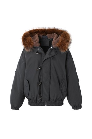 여성 페이크퍼 트리밍 봄버 점퍼(HBBPA52)