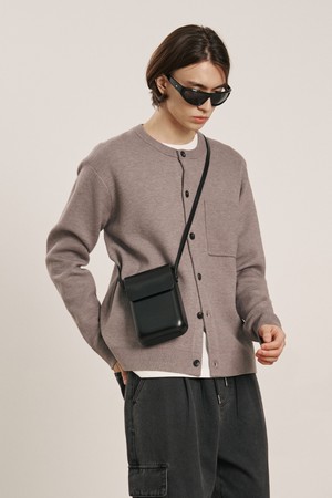 남성 베이직 라운드넥 버튼 카디건(HB9GD01)