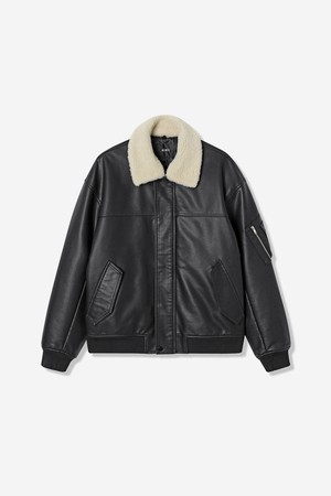 남성 퍼 탈착 페이크 레더 패딩 점퍼(HBALE11)