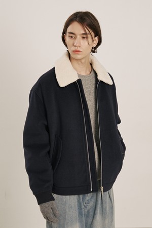 남성 페이크퍼 탈착 브러시 점퍼(HBAUJ41)