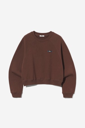 여성 데일리 스몰로고 크롭 스웻셔츠[BROWN](UBALT52_55)