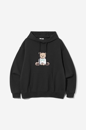 남녀공용 프레피 릴 베어 기모 후디[BLACK](UBCLT37_39)