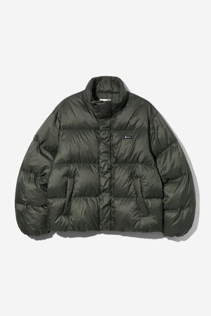 남녀공용 데일리 스몰로고 트리밍 다운 숏패딩[LT-KHAKI](UBADO21_62)