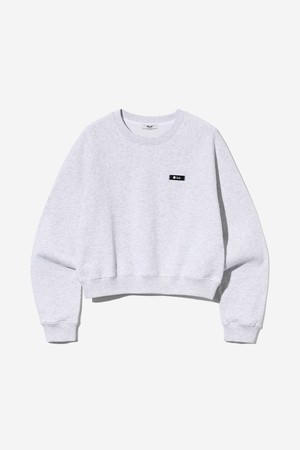 여성 데일리 스몰로고 크롭 스웻셔츠[L-M-GREY](UBALT52_12)