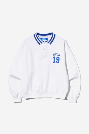 [UCLA] 여성 1919 UCLA 칼라 기모 럭비셔츠[O-WHITE](UB9LT60_33)
