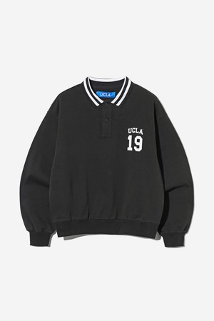 [UCLA] 여성 1919 UCLA 칼라 기모 럭비셔츠[BLACK](UB9LT60_39)