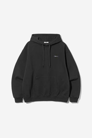 남녀공용 데일리 기모 스몰로고 후디[BLACK](UBCLT38_39)