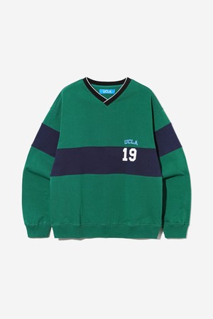 남녀공용 스포츠 1919 UCLA 배색 스웻 셔츠[GREEN](UB9LT46_66)