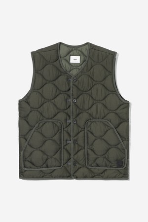 남녀공용 레트로 프레피 U넥 경량 패딩 베스트[DK-KHAKI](UBAVE20_64)