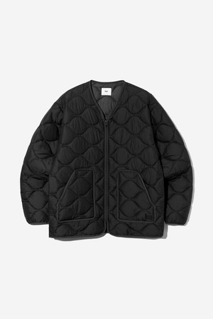 남녀공용 레트로 프레피 U넥 경량 패딩 점퍼[BLACK](UBAUJ30_39)