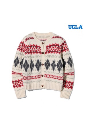 여성 페어아일 라운드넥 니트 가디건[IVORY](UBCGD50_22)