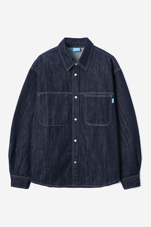 남녀공용 데님 원포켓 오버핏 셔켓[DK-INDIGO](UB9DJ70_07)