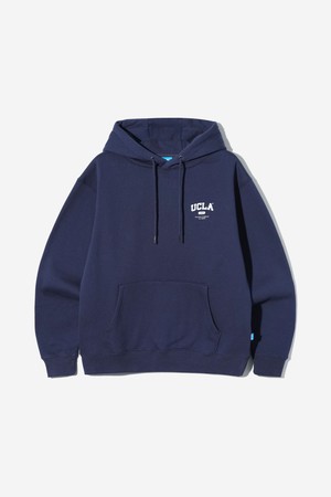 [UCLA] 남녀공용 UCLA 스몰로고 플리스 기모 후드티[NAVY](UC1LTK2_45)