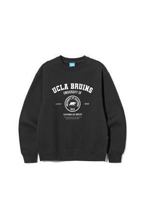 남녀공용 UCLA 기모 맨투맨[BLACK](UC2LTK1_39)