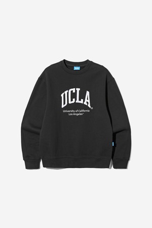 남녀공용 UCLA 기모 베어 맨투맨[BLACK](UC2LTK2_39)