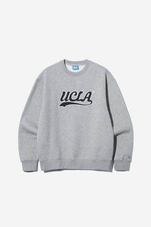 남녀공용 UCLA 자수 기모 맨투맨[M-GREY](UC2LTK5_51)