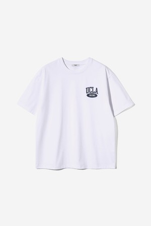 남녀공용 UCLA BRUINS 스몰 로고 반팔 티셔츠[WHITE](UC4STA1_31)