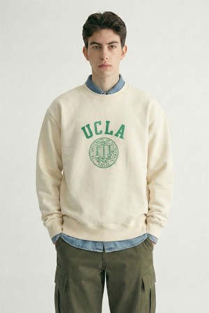 남녀공용 UCLA 컬리지 심볼 맨투맨[LT-YELLOW](UC2LT21_71)
