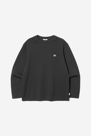남녀공용 엠브로이더리 UCLA 스몰로고 긴팔 티셔츠[BLACK](UCRLT93_39)