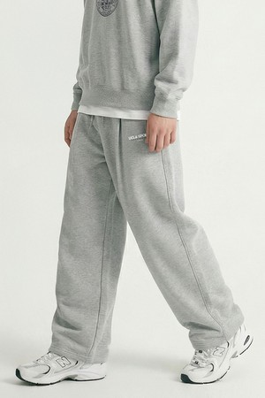 남녀공용 풀밴딩 원턱 쮸리 팬츠[M-GREY](UC2LP41_51)