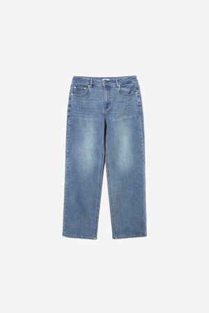 남성 베이직 브러쉬 와이드핏 데님팬츠[LT-INDIGO](UC3DP21_03)