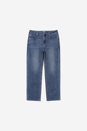 남녀공용 베이직 브러쉬 스트레이트 데님팬츠[MD-INDIGO](UC3DP20_05)