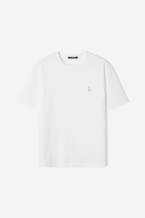 남성 분또 시그니처 강아지 프린트 반팔 티셔츠(HC4ST90)