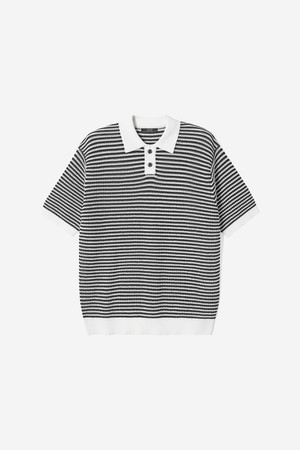 남성 스트라이프 반팔 칼라 니트(HC4SK03)