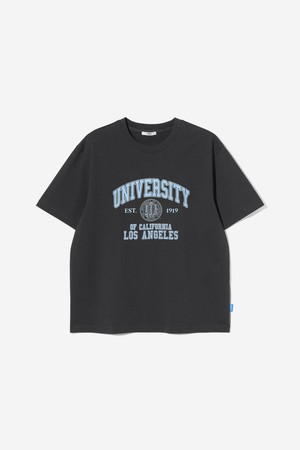 남녀공용 UCLA 유니버시티 오버핏 반팔티[BLACK](UC5STA7_39)