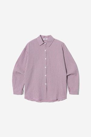여성용 퓨어 체크 남방[LT-PINK](UC3LSC1_80)