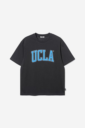 남녀공용 UCLA 더블 라인 아치 로고 티셔츠[BLACK](UC6STA1_39)