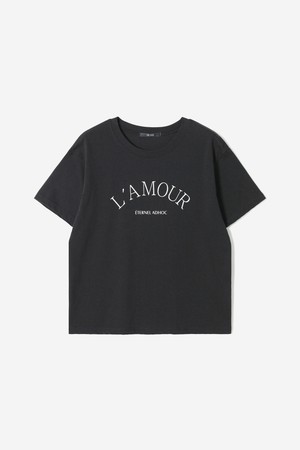 여성 L'A MOUR 레터링 티셔츠(HC5STA3)