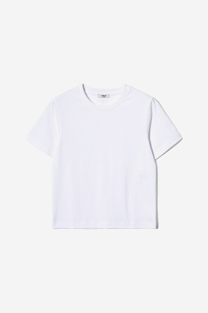 여성 컴포트 크롭 티셔츠[WHITE](UC6STA9_31)