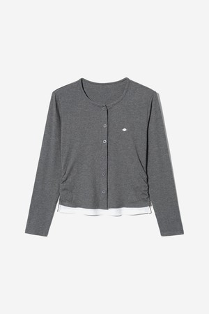 여성 UCLA 펜던트 레이어드 카디건 [GREY](UC8GDC1_35)